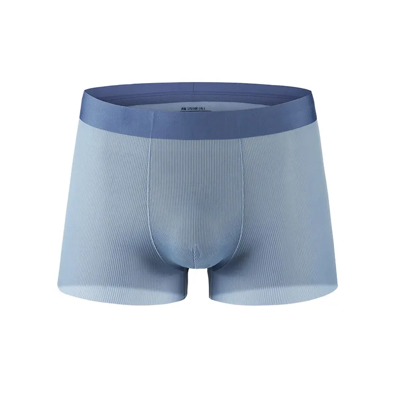 

Men's Sexy Breathable Underwear Ultra Thin Boxer Shorts Ice Silk Mens Boxers Trunks Seamless Panties Quick Dry Underpants Hombre