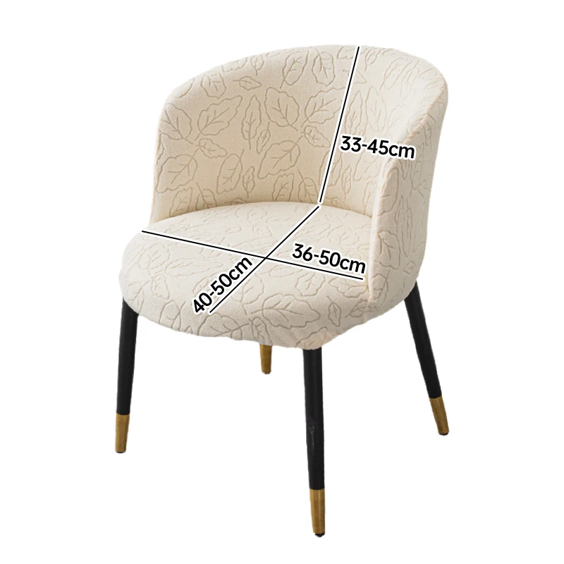 Jacquard Curved Chair Cover Nordic Round Armchair Elastic Seat Covers Home Hotel Dustproof Protect Dining Chair Slipcover 2