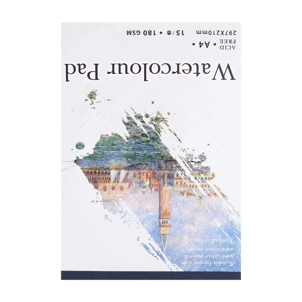 아트 패드 A4/A5 스케치북 15매 180g 스케치 용지 코튼 페이퍼 무산지 페인팅 노트 스튜디오용