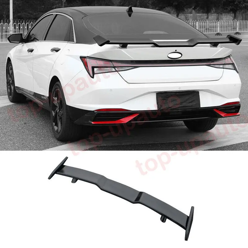 FOR Hyundai Elantra 2021 2022 ABS black Rear Tail Trunk Spoiler Wing Lip Trim AliExpress