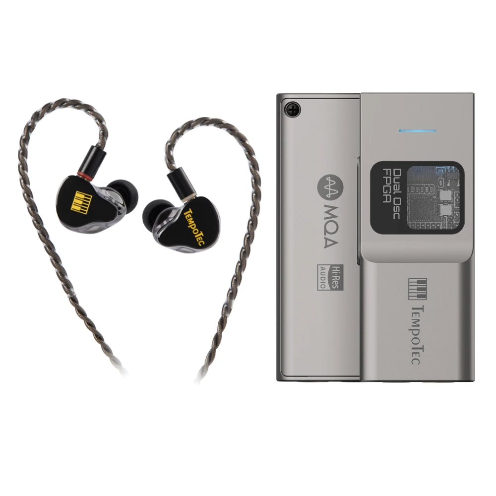 TempoTec Sonata BHD Pro – Dongle DAC USB-C Hi-Res 4.4mm + 3.5mm – PCM 384kHz / DSD256 / MQA 8x – Noir