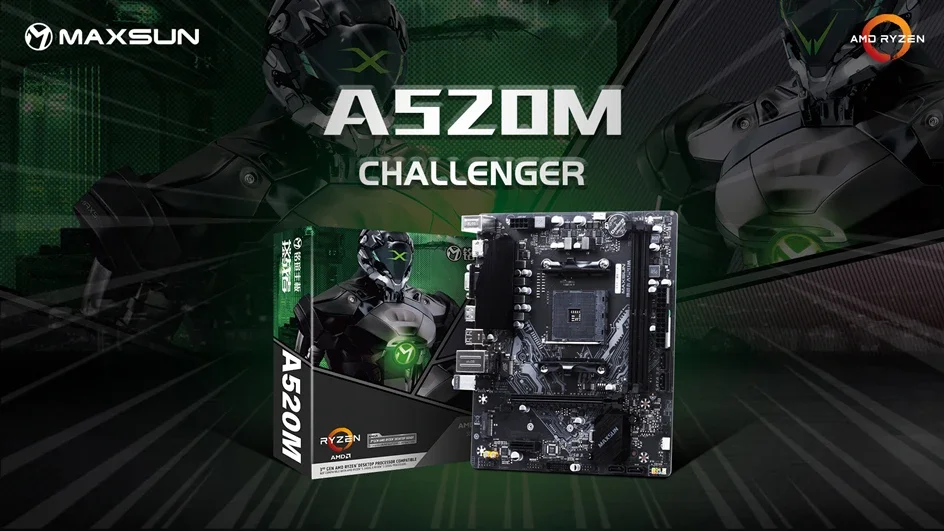 Description Picture 3 of itemMAXSUN NEW Motherboard Combo A520M CPU AMD Ryzen5 5600G [without cooler] Motherboards Set DDR4 M.2 SATAIII for Desktop PC