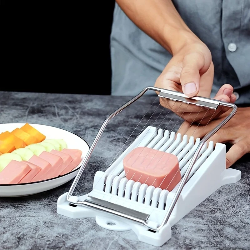 Description Picture 6 of itemLuncheon Meat Egg Cutter Stainless Steel Multi Function Food Banana Cheese Strawberry Slicer Kitchen Gadget