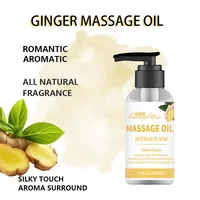 Ginger Massage Oil for Relaxing Muscles Massage Oil for Massage Body Oil for Skin Moisturizing for Men and Women 120ml