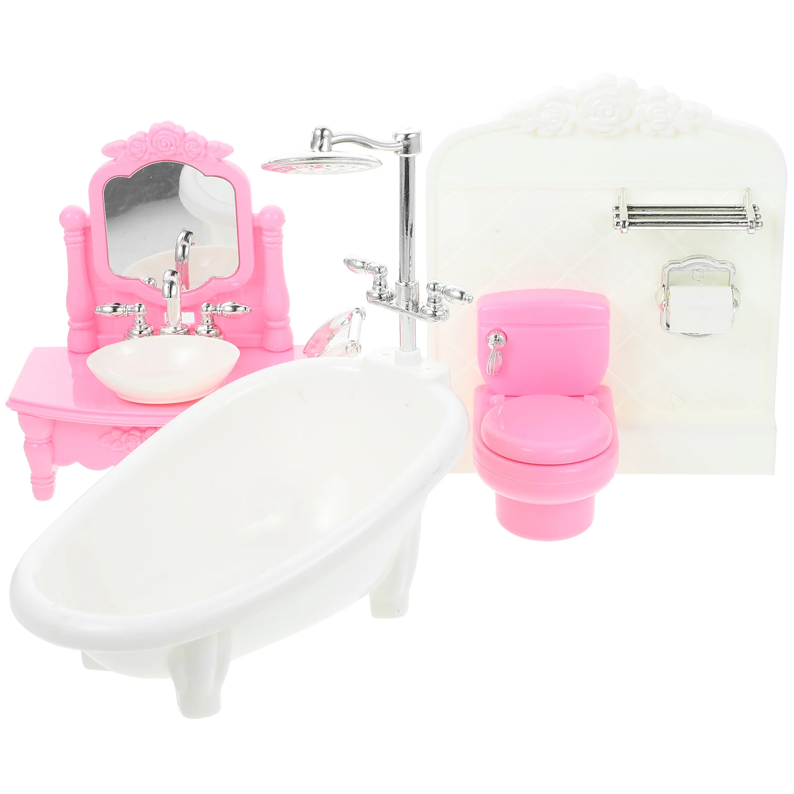 

Mini Sink Miniature Scene Model Home Accents Decor Kids House Accessories Bathroom Toy Ornament Playhouse Adornment