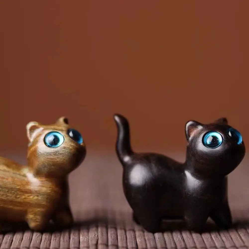 

Accessories Jewelry Findings DIY Jewelry Accessory Desktop Ornaments Necklace Pendant Sandalwood Cat Pendant Wooden Mini Doll