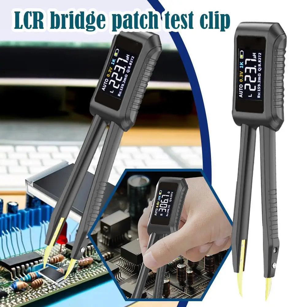 Intelligent Digital LCR Smart Tweezer LCR SMD Mini Tester Continuity Diode Test Measurement Tools Tweezer Multimeter