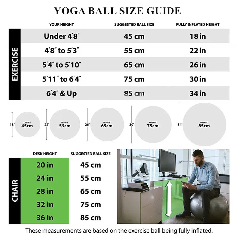 Pelota Pilates PVC hacer ejercicios pelota gruesa prueba equipo gimnasio casa Pilates 45cm/55cm/65cm/75cm/85cm Yoga Ball
