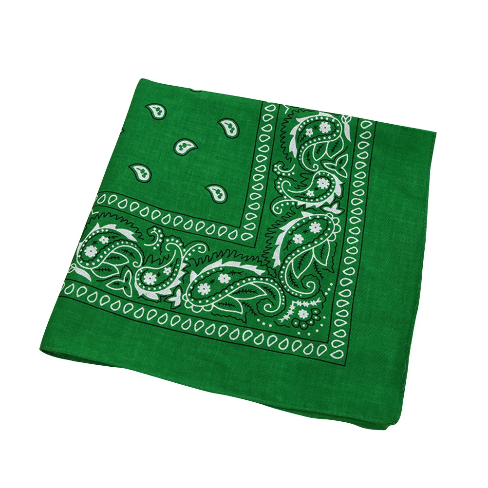 

Multipurpose Bandana Printed Cotton Headband Sweat-absorbing Handkerchiefs (Green)