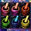 8Pcs/Set Rainbow Glitter Cat Magnetic Nail Gel Set Polish Snowlight Semi Permanent Soak Off Sparkling Art Nail Varnish Kit 4