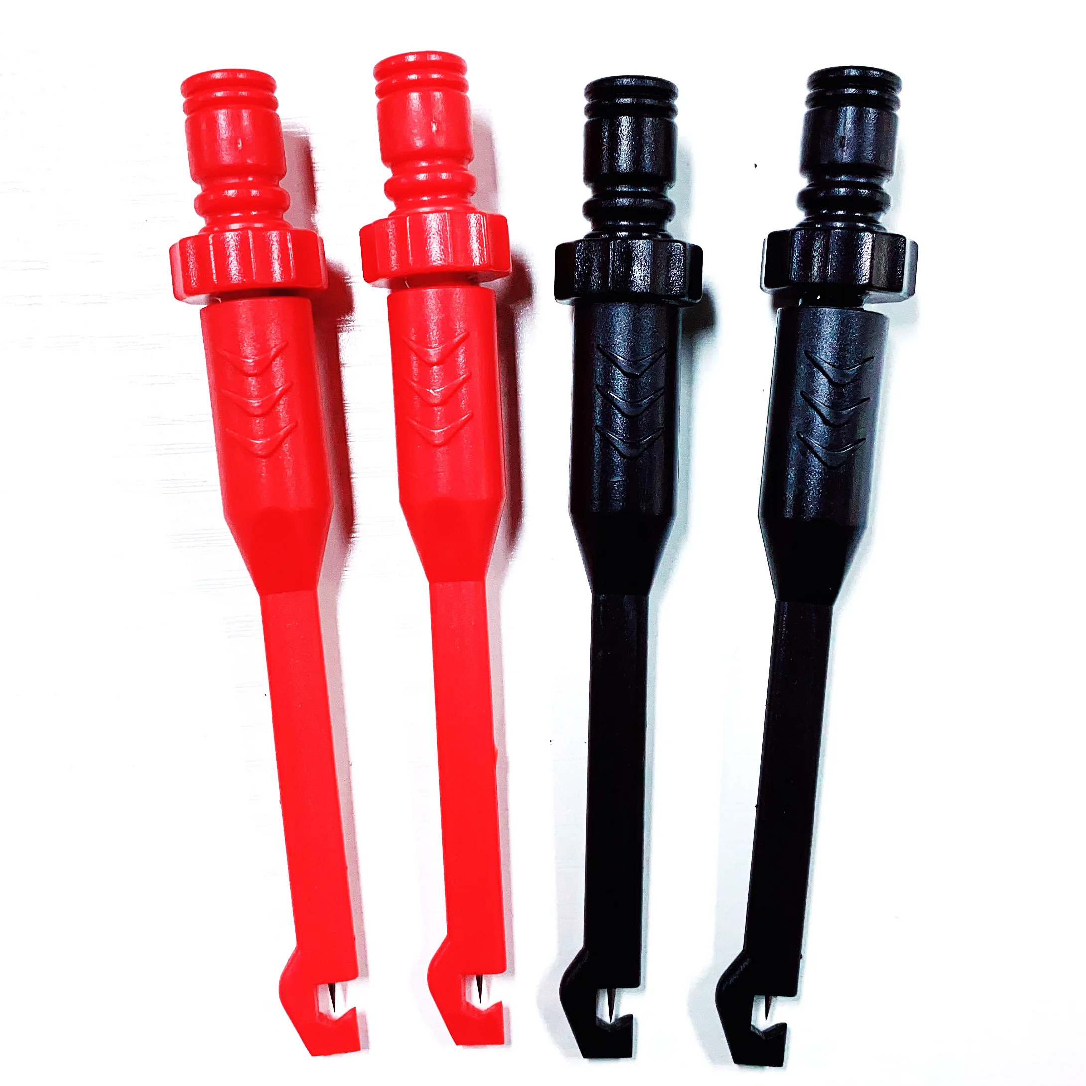 4pcs 12cm Piercing Test Clip Cable Clips Automotive Test Power Probe Clip with 4mm Banana Seat Puncture Probe Test Clip test car battery with multimeter