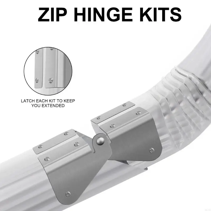 964E Gutter Downspout Hinge Easy Gutter Downspout Hinges for Lawn Maintenance
