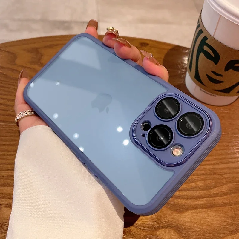 Transparent Shockproof Glass Camera Protector Case - Premium Hybrid Design