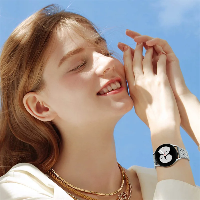 20mm Band for Samsung Galaxy Watch 5-pro-4-Classic/active 2 Sport Silicone Braided bracelet Huawei/Amazfit GTS-3-2-2e-mini strap