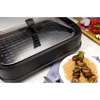 Smokeless Grill, Electric Griddle with Tempered Glass Lid, Portable BBQ Grill with Digital Temperature Control LED Display 4