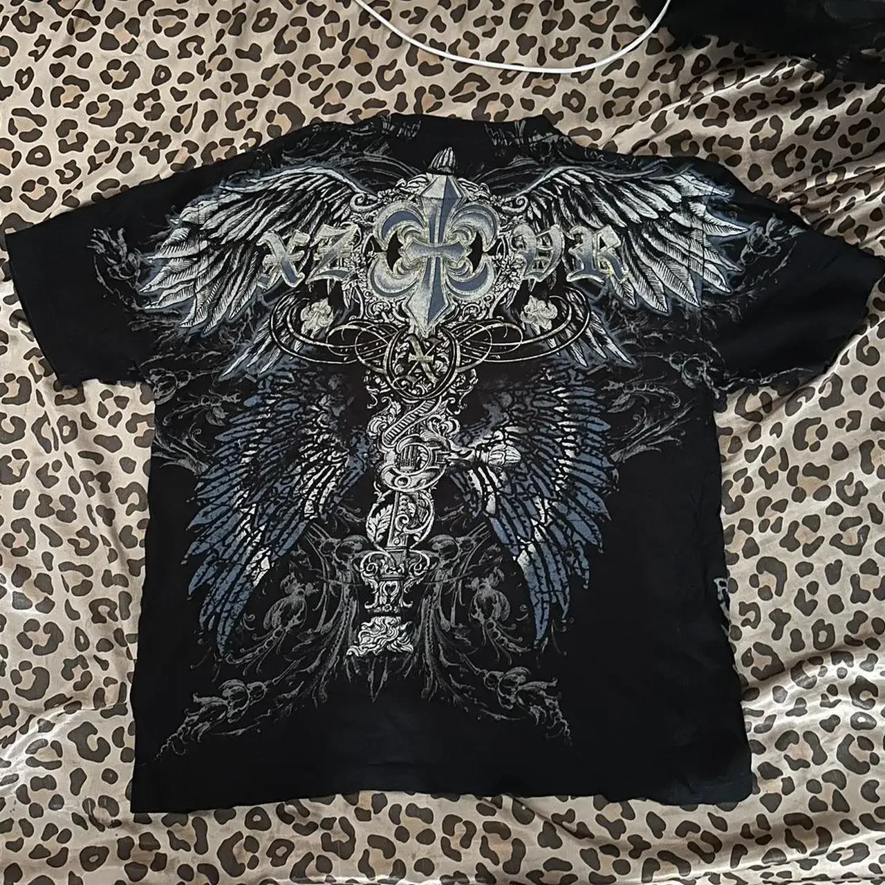 [AVANDRESS] ★24SS★3D Pattern Tee Affliction Casual and versatile double-sided oversized