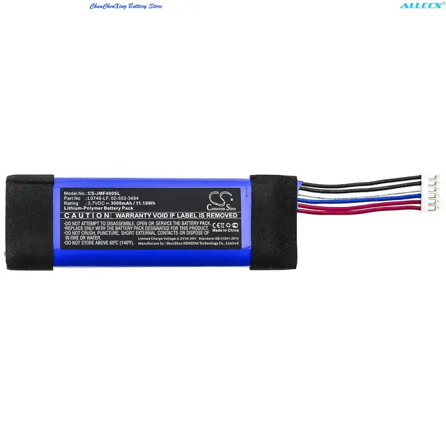 Batteria Ricambio Per JBL Charge 3 - 6000mAh, 3.7V, Compatibile GSP1029102A