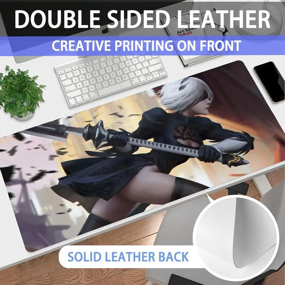 

Mouse Pad Large non-slip desk pad mouse pad PU Nie RAutomata high-end quality light luxury desk pad