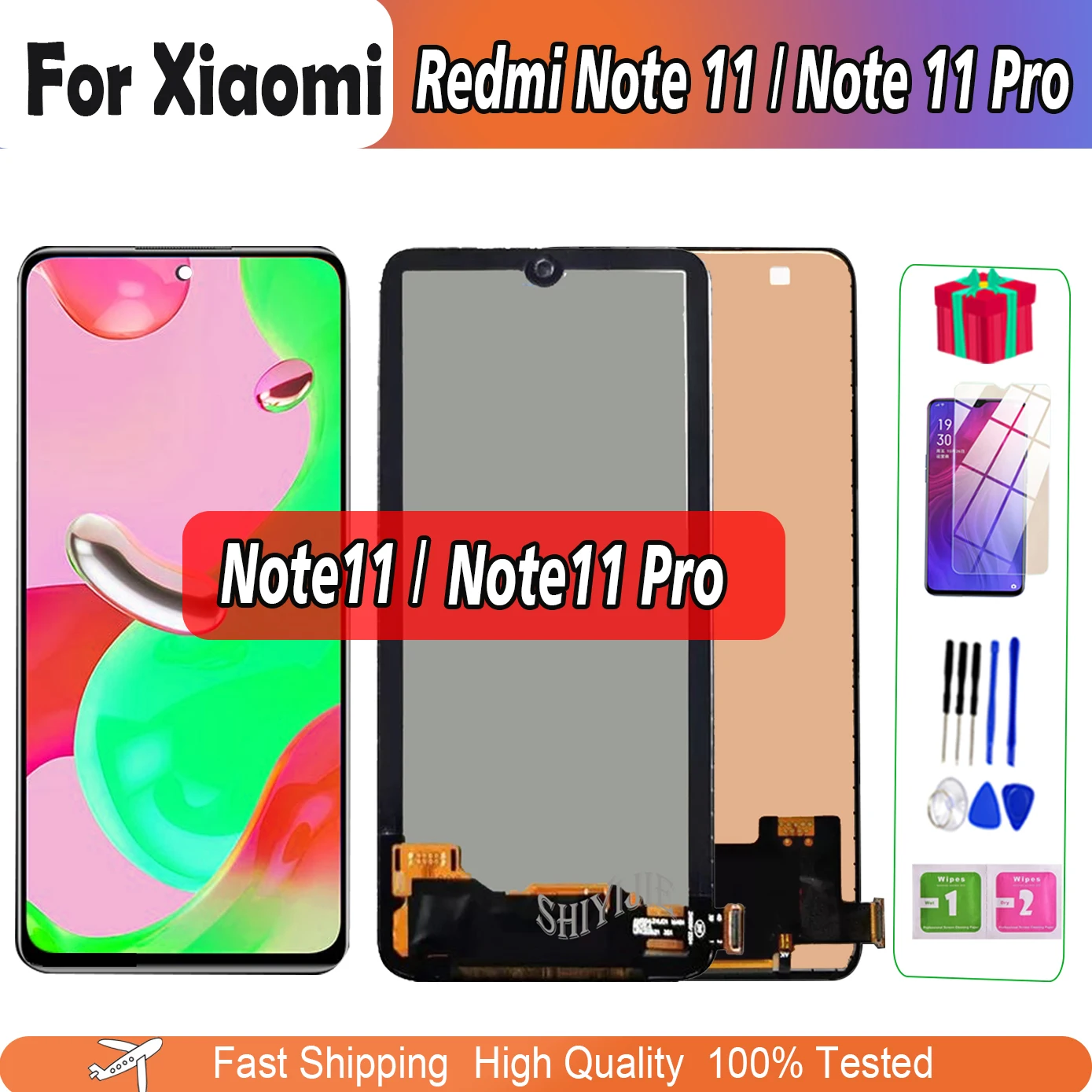 

ЖК-дисплей для Redmi Note11, ЖК-дисплей с сенсорным экраном 2201117TG 2201117TI 2201117TY для Xiaomi Redmi Note 11 Pro 2201116TG, ЖК-дигитайзер