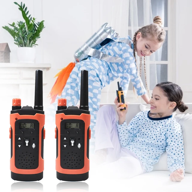 Walkie Talkies For Kids 300M Long Range Two Way Radios Toys For Family Outdoor Adventure Game Voice Interphone Toy Children Gift 4