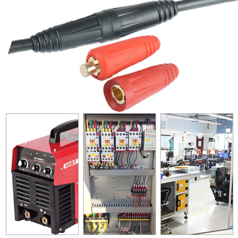 Welding Machine Cable Connector Quick Butt Socket Accessory Pure Copper Welding Handle Wire Coupler Tool European Style