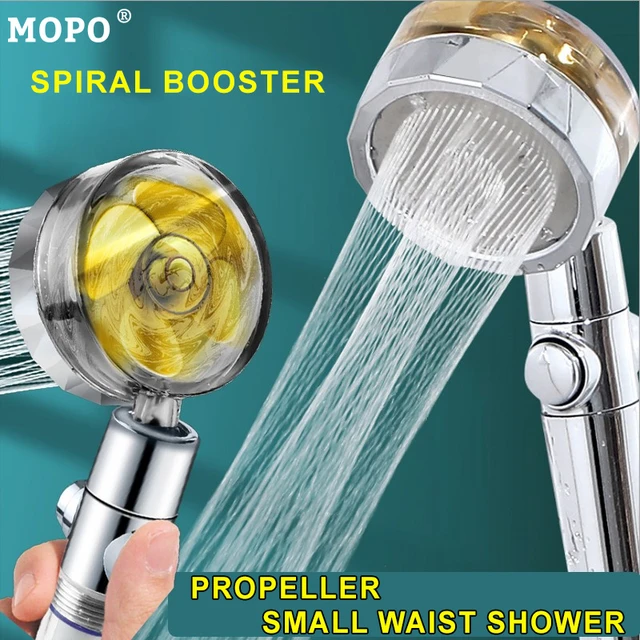 Propeller Shower Head Rainfall High Preassure with Fan Water Saving Massage  High Pressure Premium Bathroom Shower Accessary - AliExpress