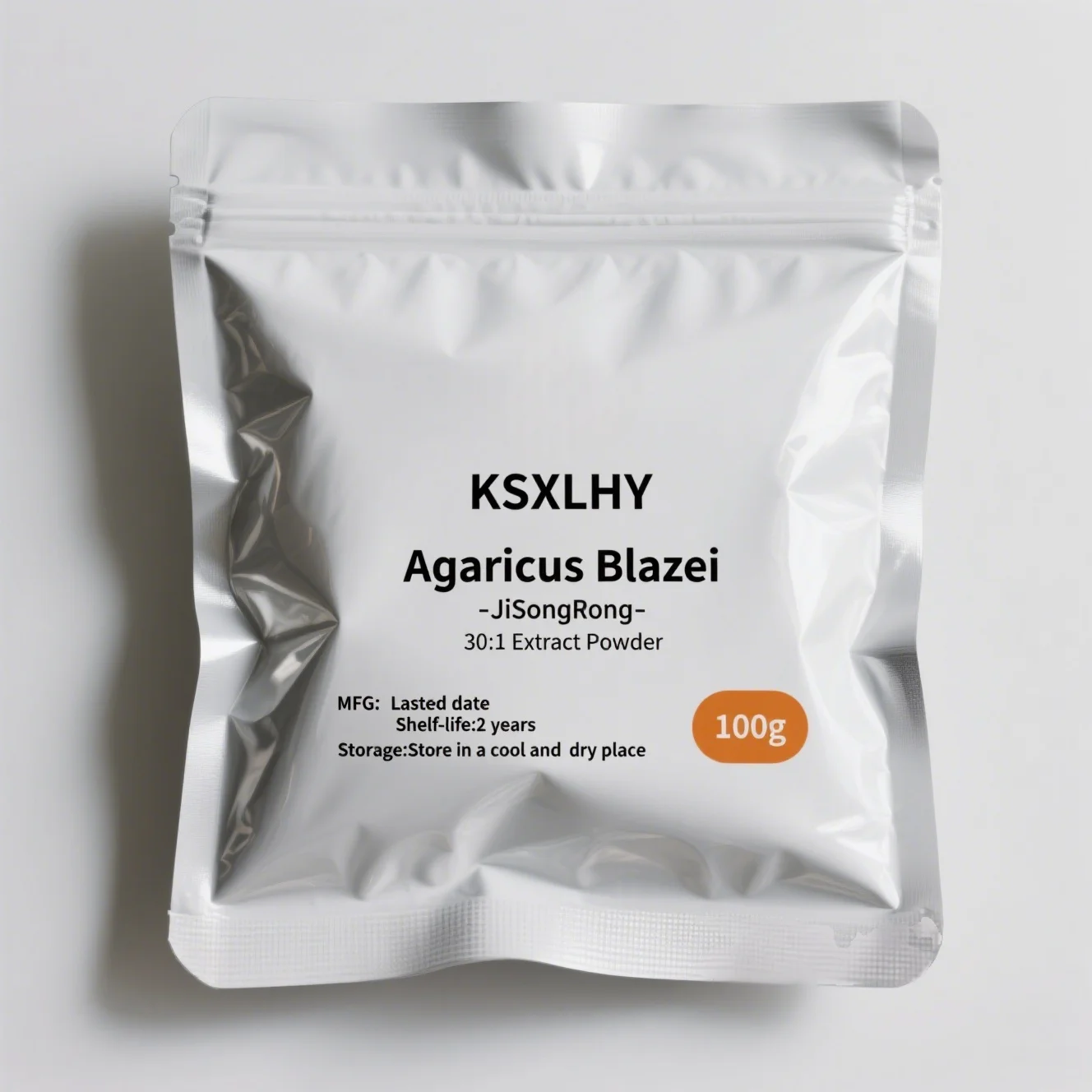 Niestandardowe zapachy mydła z ekstraktem Agaricus Blazei, pakowane w aluminiowe torby, do samodzielnego wykonania mydła domowego.