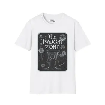 Vintage Twilight Zone Collage T-shirt - Unisex Softstyle Tee, Retro TV Shirt, Classic Sci-Fi Tee, 60s Pop Culture Tshirt 1