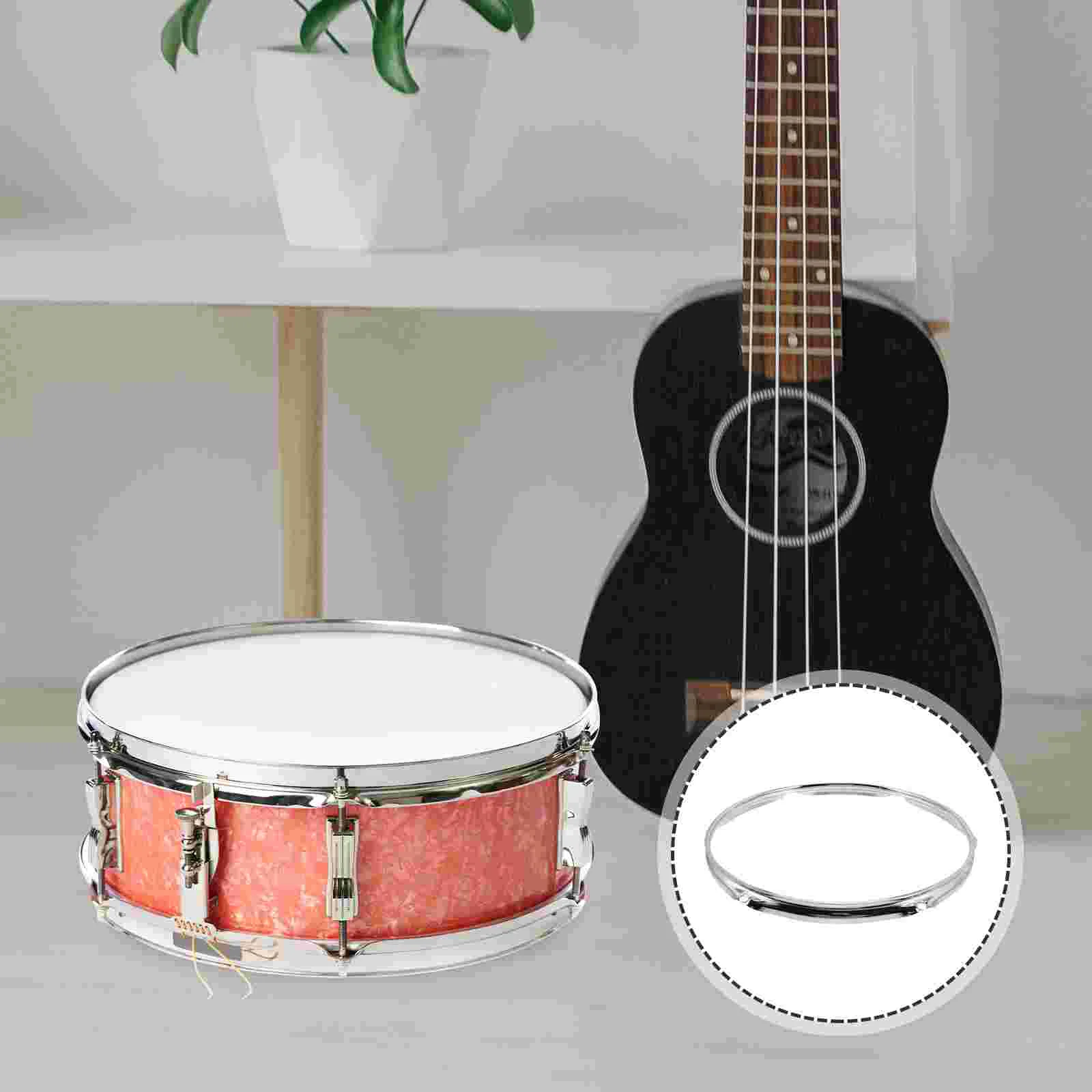 Snare Drum Circle Hoop for Music Instrument Supplies Percussion Parts Steel Side Metal Student Ring