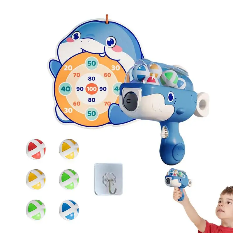 

Sticky Launching Ball Motor Skill Launching Toy With 6 Sticky Ball Launching Range 3-6 Meters Children's Toys For All Ages