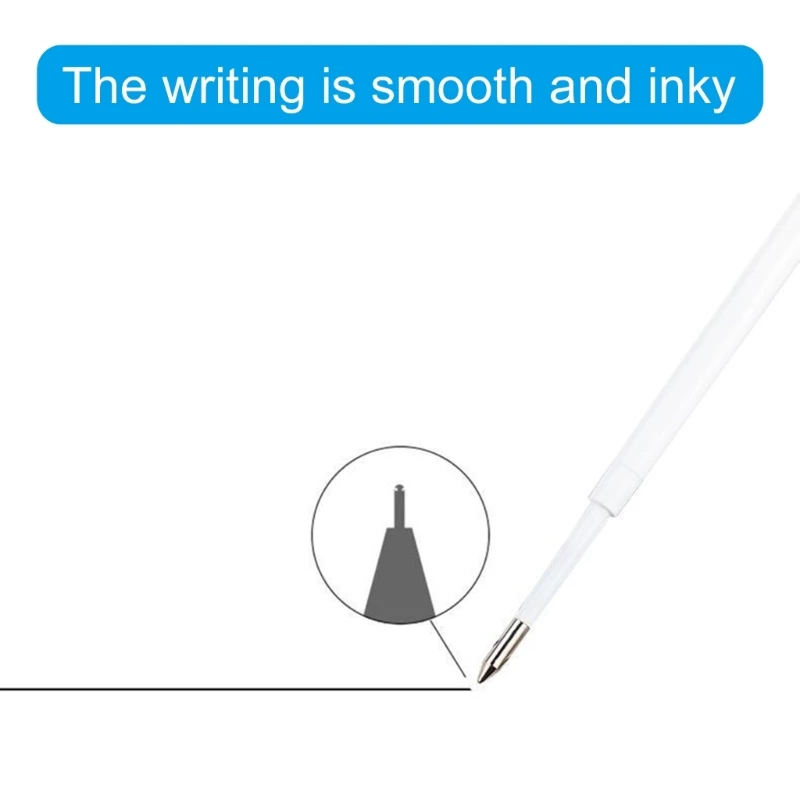 100Pcs Replaceable Pen Refills Black/Blue Inks Retractable Ballpoint Pen Refill 1.0mm Tip Smooth to Write,Quick Drying D5QC