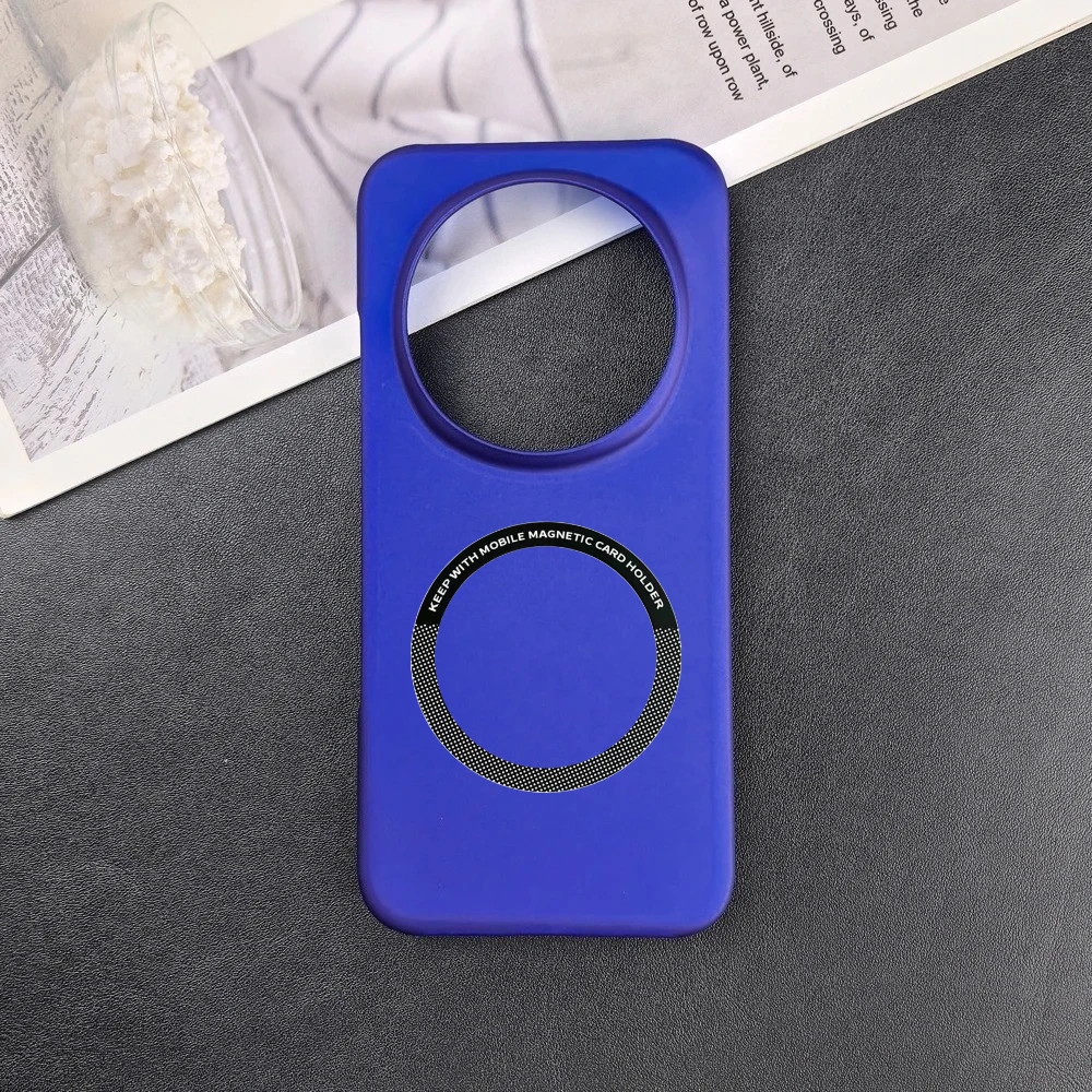 Sleek Matte Anti-Drop Magnetic Phone Case with Anti-Fingerprint Hard Back Cover