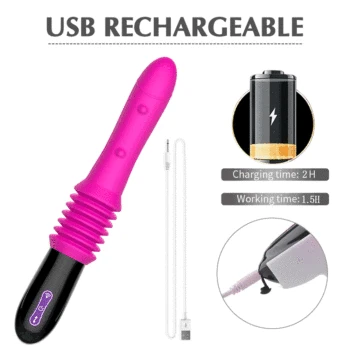 Low Noise For Orgasm Thrusting Dildo Vibrator Automatic G Spot Vibrator With Suction Cup Retractable Pussy Large Size Vibrator 5