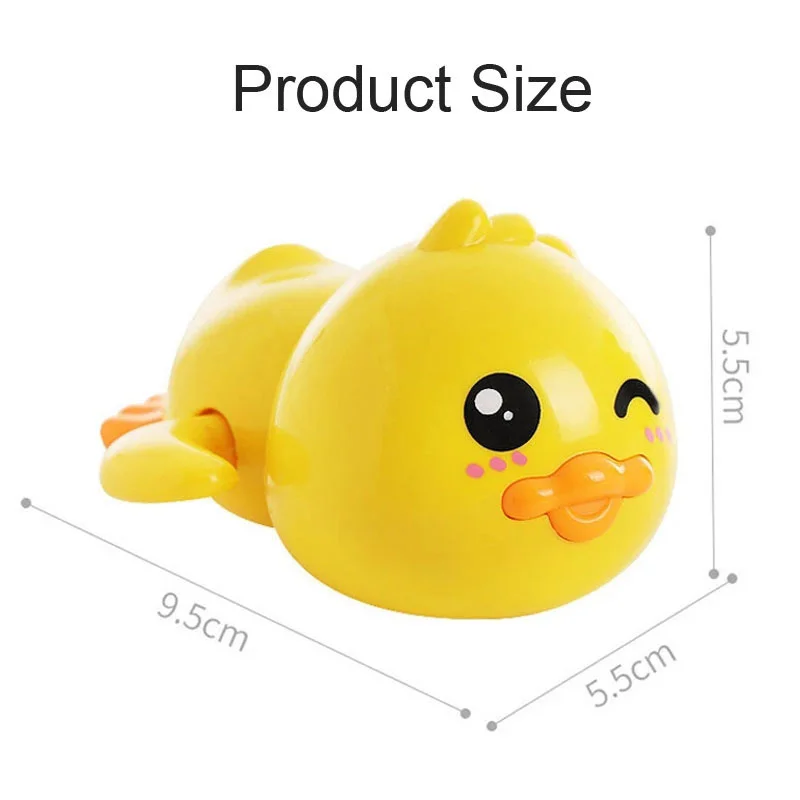 Summer Bath Toys Cute Animal Swimming Bathing Ducks Whale Floating Wind Up Clockwork Water Shower Toys for Baby 0 24 Months 6