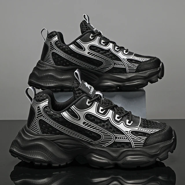 Men's Fashionable Sneakers, Casual Shoes - Breathable Fabric Upper, Available in Various Colors, Lace-Up Training Design Casual Shoes | All-Season Wear-Resistant Sole | Modern Style Sneakers