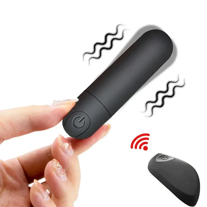 

Vibrating Remote Control Powerful Mini Bullet 10 Modes for Women Clitoris Stimulator Dildo Adult Sex Toy Anal Massage Vibrator