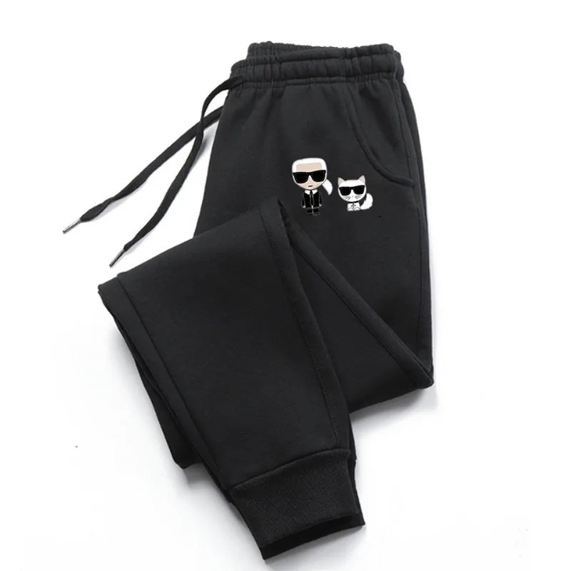 Autumn and Winter Women's Casual Pants Fashion Printed Sports Pants Jogging Yoga Pants Comfortable Home Pants Street Clothing