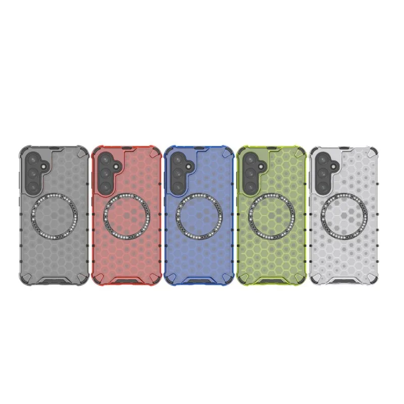 Magnetic Crystal Honeycomb Shockproof Soft Shell with Mag-safe and Air-cushion Protection