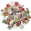 WBNNVN Mix 30Pcs Wood Buttons For Christmas Craft Decoration DIY Art Learning Accessories 6