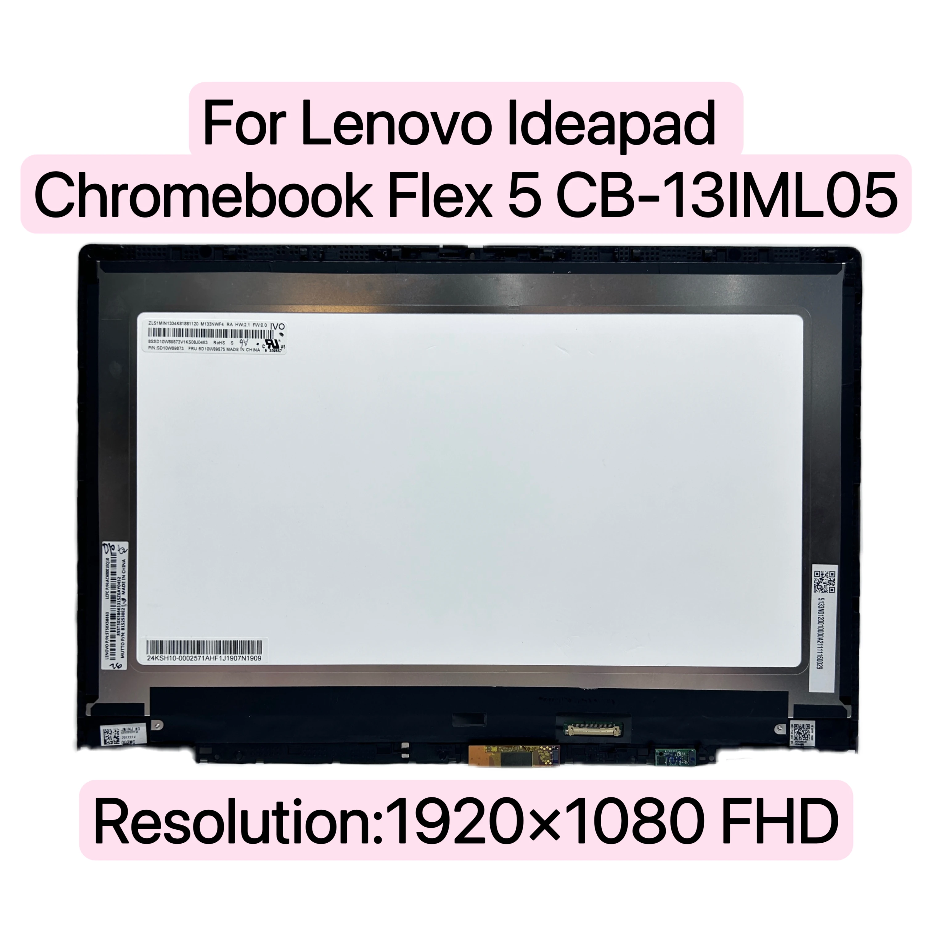 For lenovo ideapad chromebook flex 5 cb 13iml05 82b8 5d10s39656 touch