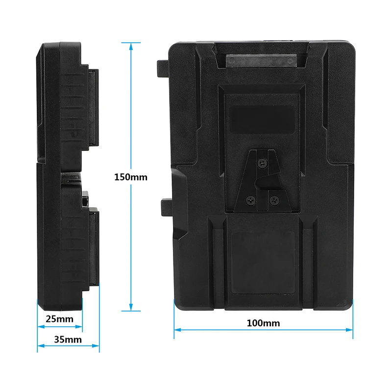 Hot-Swap Dual V-Mount Battery Plate Power Supply Adapter for Mini-99 Micro Batte