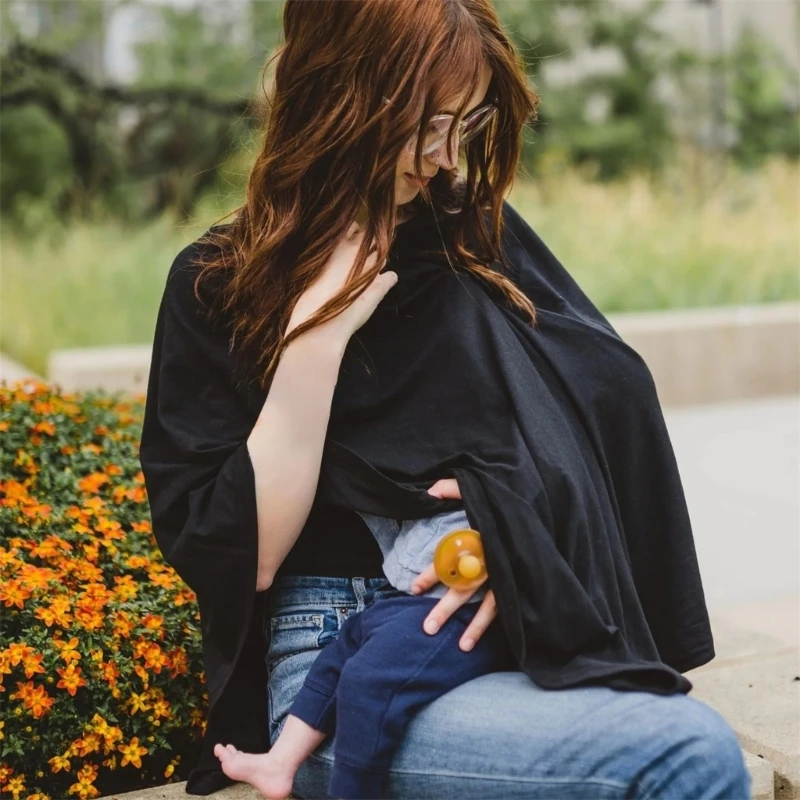 Mother Outing Breastfeeding Cover Cotton Baby Feeding Nursing Shawl Adjustable Privacy Apron Stroller Blanket