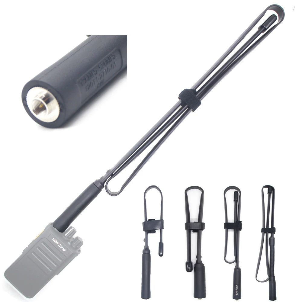 144/430Mhz Vhf/Uhf Cs Antenna Tattica Pieghevole Sma Maschio Dual Band Radio Signal Boost Compatibile Con Yaesu Icom Tyt Radio