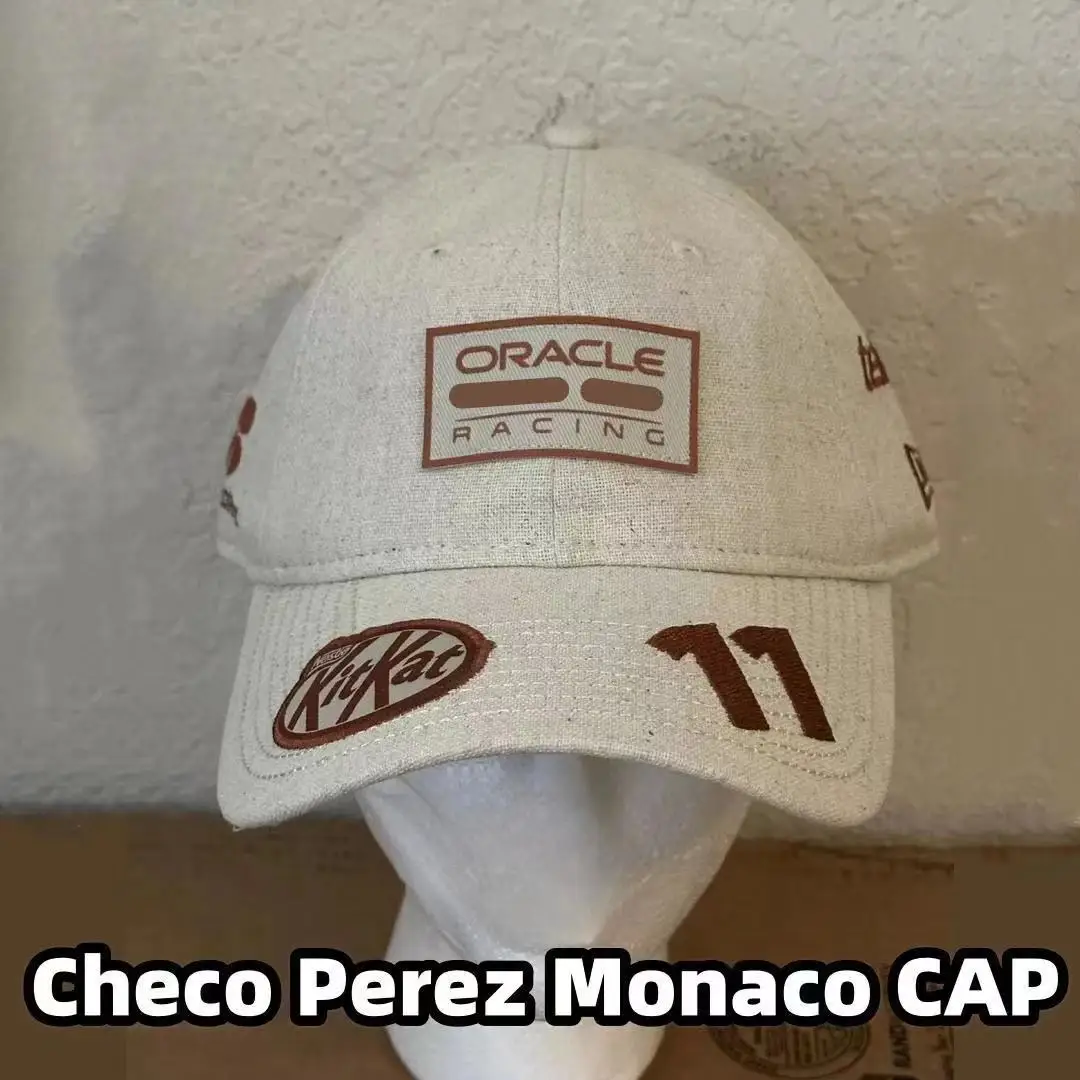 

Шапка-бейсболка Checo Перес Монако GP 2024, кепка F1, красного цвета, командная команда быка, макс. верстаппен, головные уборы GP по формуле One, аксессуары