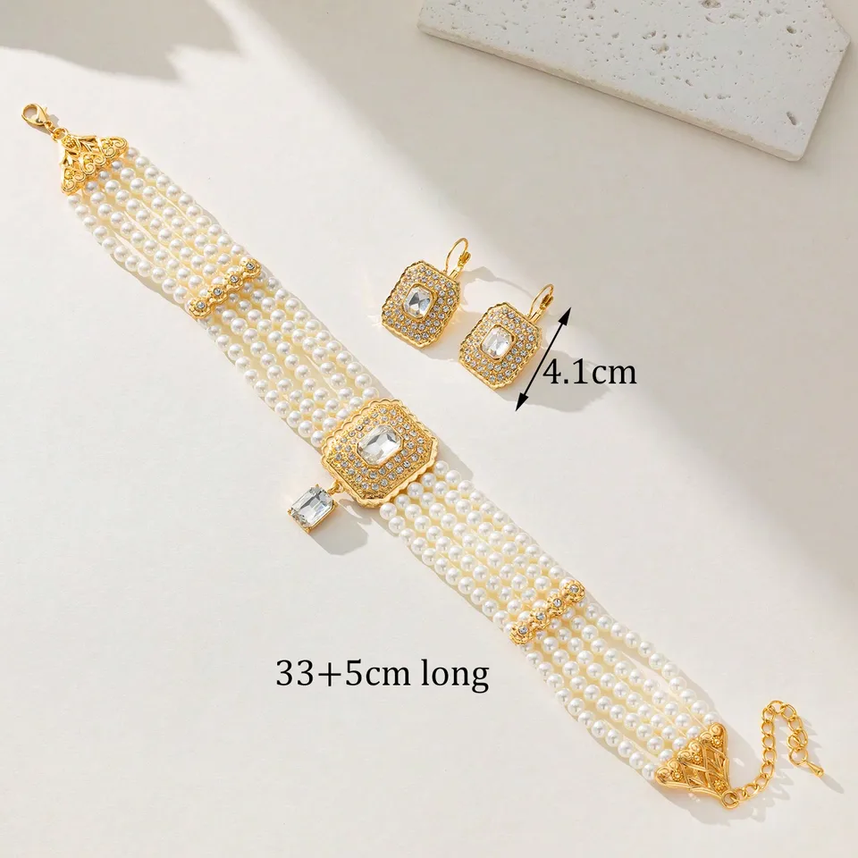 Herseygold Moroccan Trendy Neckace Set For Women Green