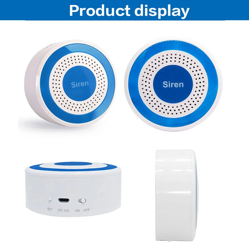 Mini Wireless 433Mhz Sirena Stroboscopica Allarme Corno Sensore Stroboscopico Per Gsm Allarme Autonomo Host Sistema Di Allarme Di Sicurezza Domestica