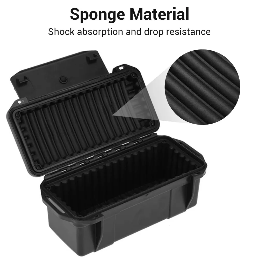 Tactical Ammo Box Bullet Storage Case with Cushioning Pad Shockproof Outdoor EDC Tools Gadgets Container Hunting Utility Carrier