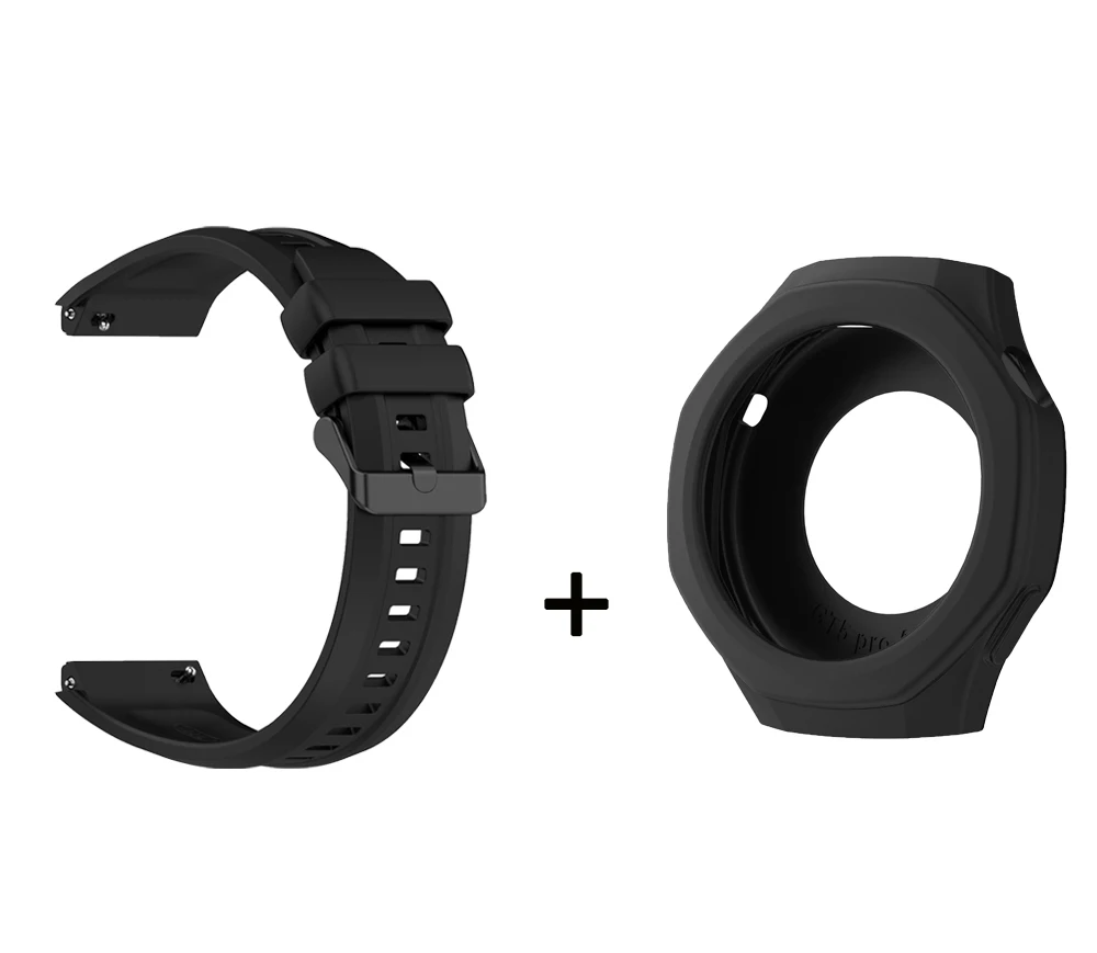 Silicone Watch Band with Protective Case Shell Replacement