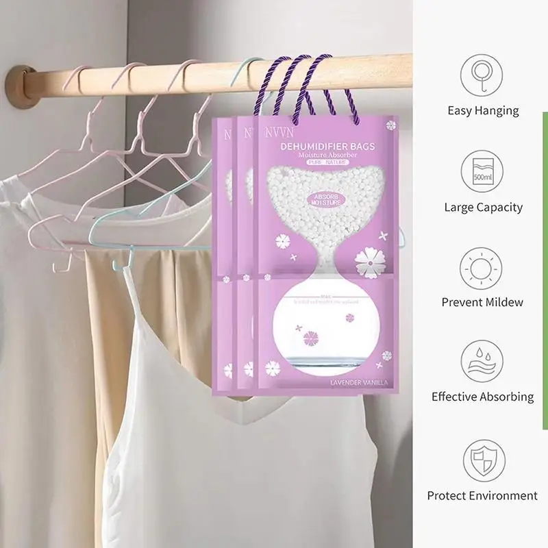 Moisture Absorbers Hangings Closet Dehumidifier Bags Basement Fragrance Free Moisture Bag Meeting Room Closet Bathroom moisture absorber bag moisture absorber moisture absorbing bag
