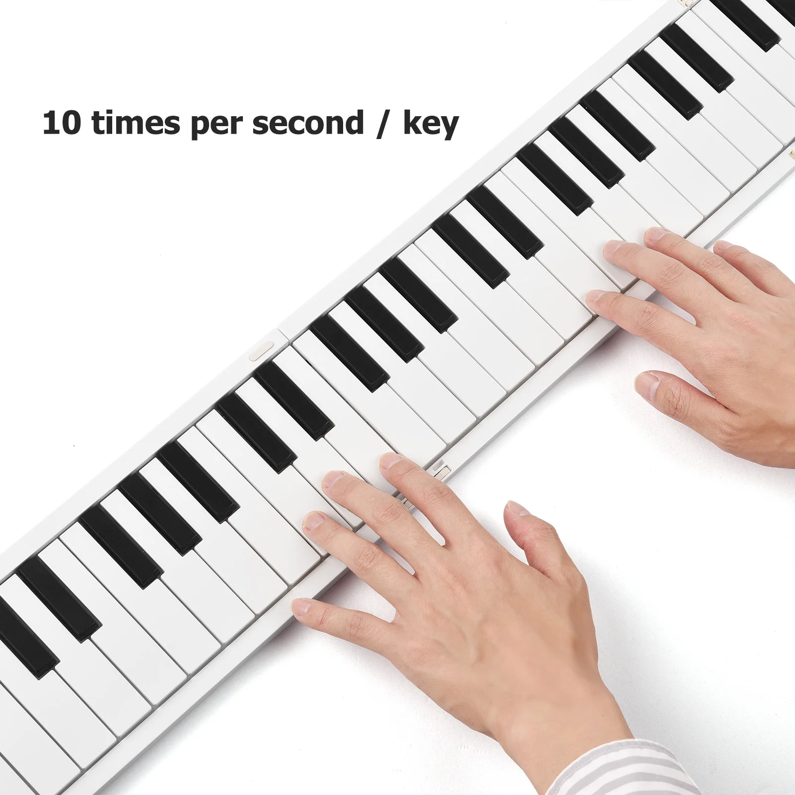 88 K-eys Foldable Piano Digital Piano Portable Electronic Keyboard for Student Musical Instrument